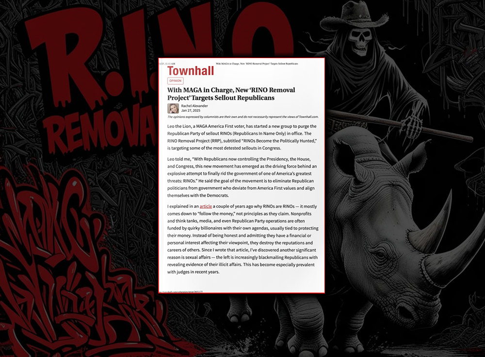 With MAGA in Charge, New ‘RINO Removal Project’ Targets Sellout Republicans